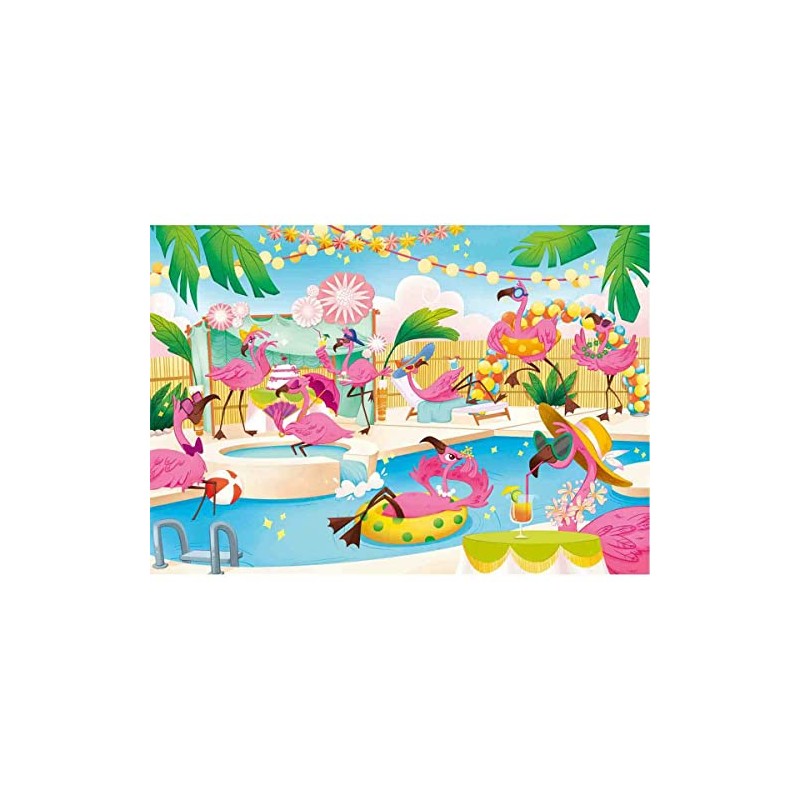 Clementoni - 20151 - Brilliant Puzzle Puzzle-Flamingos-104 Pieces