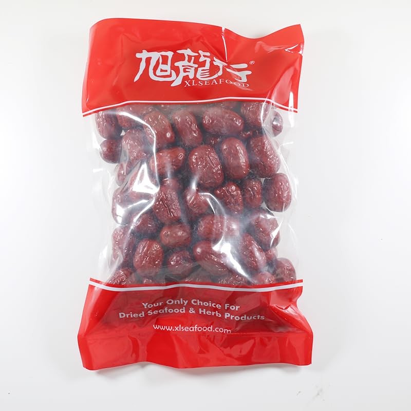 Xlseafood Organic sulfur-free Dried Chinese Large Jujube 旭龙行特级有机大红枣 无硫无添加 (0.5)