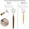 Danish Dough Whisk for Sourdough - 14” Stainless Steel Dough