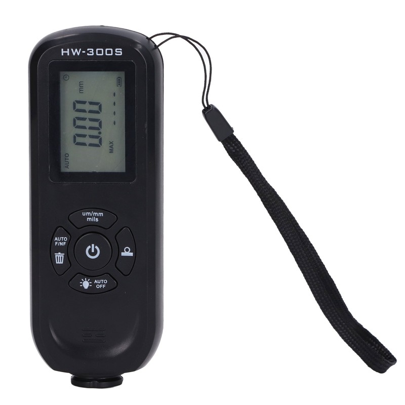 HW‑300S Coating Thickness Gauge Digital Backlight LCD Film Thickness Meter