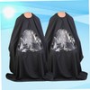 Baluue 2pcs Wai Cloth Cape Hair Dryers Smock Apron Kitchen