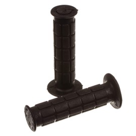 Handlebar rubber set, waffle pattern, firm grip rubber and twist grip rubber, black, S50, S51, S70, SR50, SR80