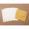 Midori 86509006 Letter Set Foil Stamped Envelopes, Fluff Pattern