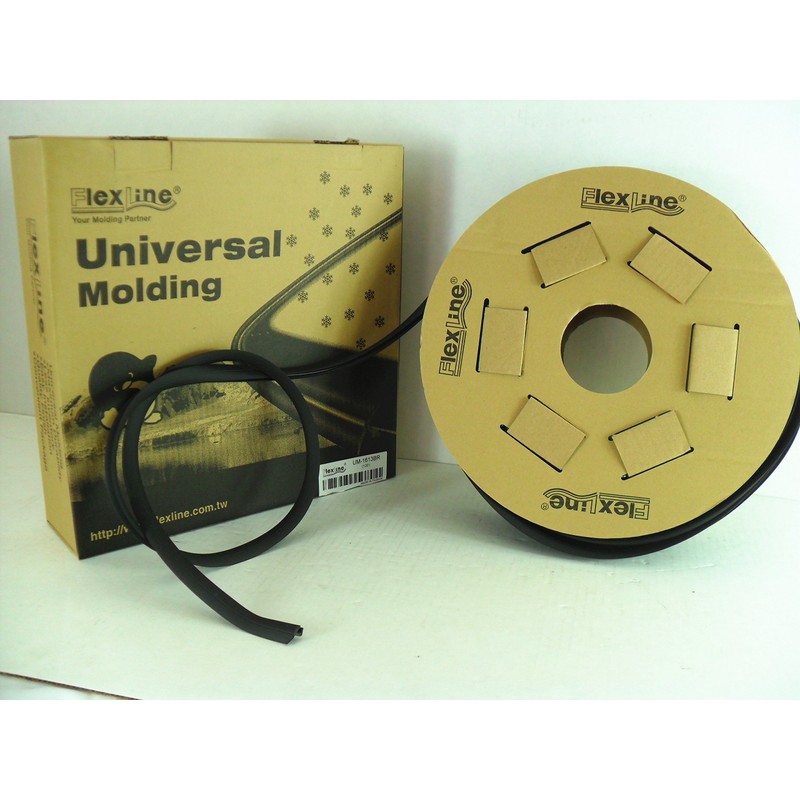 Flexline Windshield Auto Glass Universal Molding Flexible Trim Rubber 16mm