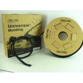 Flexline Windshield Auto Glass Universal Molding Flexible Trim Rubber 16mm 100FT UM1613BR