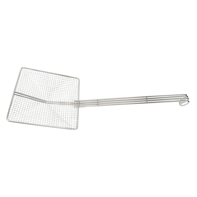 Stainless Steel Square Strainer Skimmer Ladle for Cooking Frying Kitchen