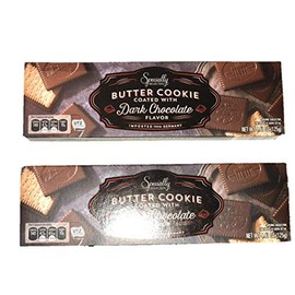 2 Packs Specially Selected - Butter cookie Coated with Dark Chocolate