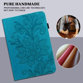 TUOLISG Case for Honor Pad X9 11.5-inch 2023,Luxury PU Leather cover with Multi-Angle Viewing Stand and Stylus,Blue