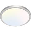 zemty LED Ceiling Light Brushed Nickel - 12In 28W Silver