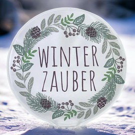 Hand Warmer Pocket Warmer Sets Reusable, Heat Pad for Cold Days and for Travel, Heat Bending Cushion with Great Designs (Set of 4 Winter Magic)