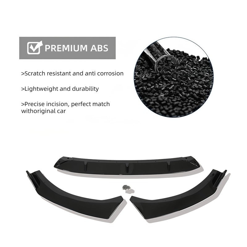 3-Pieces Front Bumper Lip Splitter Spoiler for KIA K5 GT