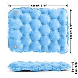 Stadium Cushion Inflatable Travel Outdoor Seat Mat Ultralight Portable Waterproof Air Pads for Camping Boating Concerts Hiking Office Chair Airplane