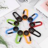 Pack of 20 Compass Keyrings, Colourful Mini Carabiner Compass Key