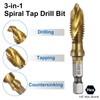 sourcing map 4pcs Combination Drill and Tap Bits Metric M10