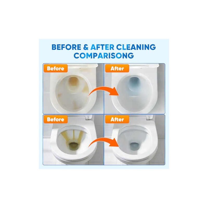 Self-Foaming Toilet Cleaner Powder - Deep Clean & Fresh Scent