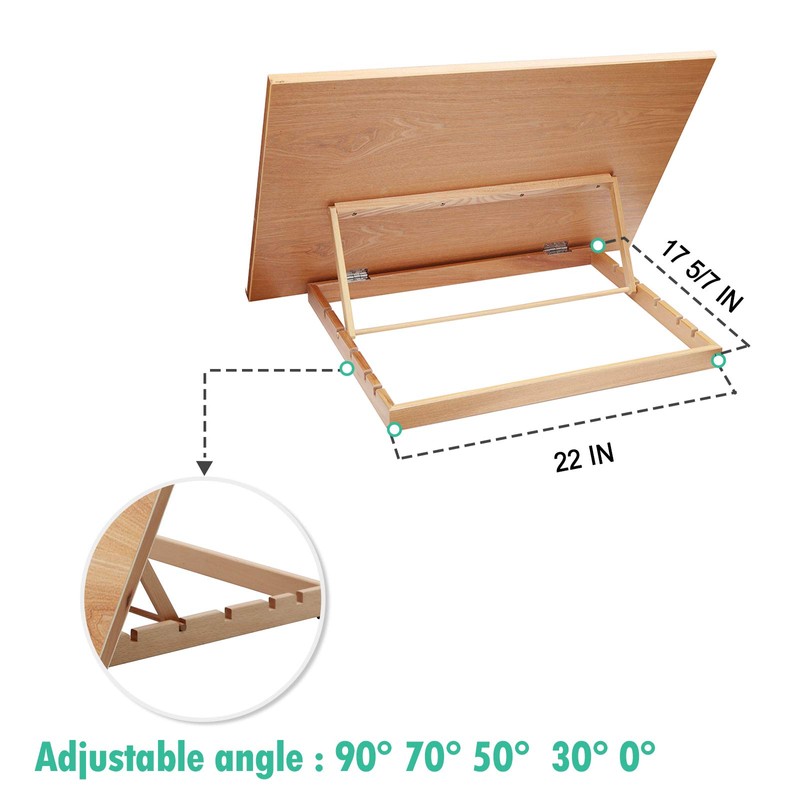 Falling in Art Extra Large 5-Position Wood Drafting Table Easel