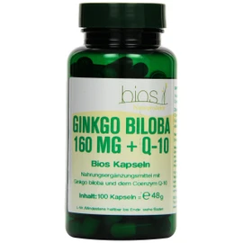 Bios Ginkgo Biloba 160 mg and Q-10, 100 Capsules, Pack of 1 (1 x 48 g)
