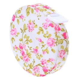 Operitacx Retractable Tape Measure, 1.5 m, Floral Pattern, Soft Fabric Tape Measure for Sewing on the Body, Tape Measure for Fabric Waist
