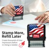 Shiny Paid Stamp Self Inking Rubber Stamp, 1/2" by 1-1/2"