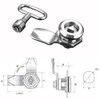 Litensh Electric Meter Box Latch Gas Meter Box Lock Post