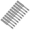 sourcing map 10 Pcs U4 U-Shaped Magnetic Screwdriver Bit, 1/4