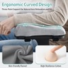 Juego de 2 Almohadillas Ergonómicas para Reposabrazos, Fundas Acolchadas para