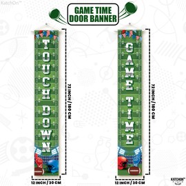 KatchOn, ExtraLarge Football Door Banner - 72x12 Inch | Football Banner for Football Party Decorations | Football Backdrop for Football Decorations | Football Party Banner for Football Party Favors
