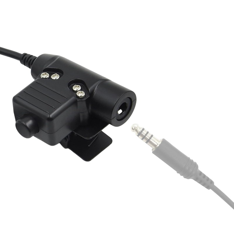 JUYODE Military U94 PTT Adapter Push to Talk Button Connector