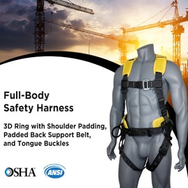 AFP Demon Fall Protection Comfortable Safety Harness (OSHA/ANSI PPE)