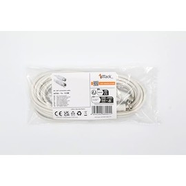 1aTTack.de Aerial Cable with Coaxial F-Connector Type Male to Female with One, Two, Three, or Fourfold Shielding 75 dB 85 dB 100 dB 110 dB 120 dB 125 dB