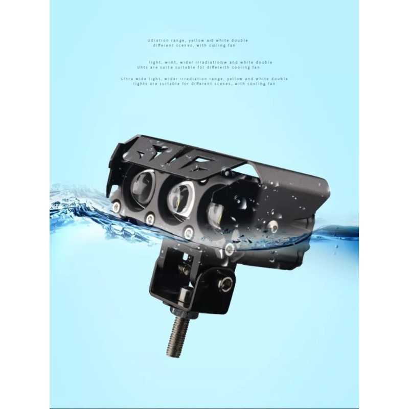 yuqing.fc Par Faros De Lupa Luz Led Spot Doble Color