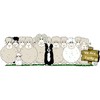 CafePress Sheep Family (Bumper 50 Pk) Bumper Sticker Sticker (Bumper