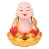 Nodding Smiling Buddha Maitreya Automatic Laughing Car Dashboard Solar Buddha