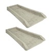 Suncast Poly Composite Easy to Use Decorative Outdoor Rain Gutter