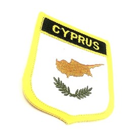 Cyprus Flag Embroidered Iron On Patch 1 Piece
