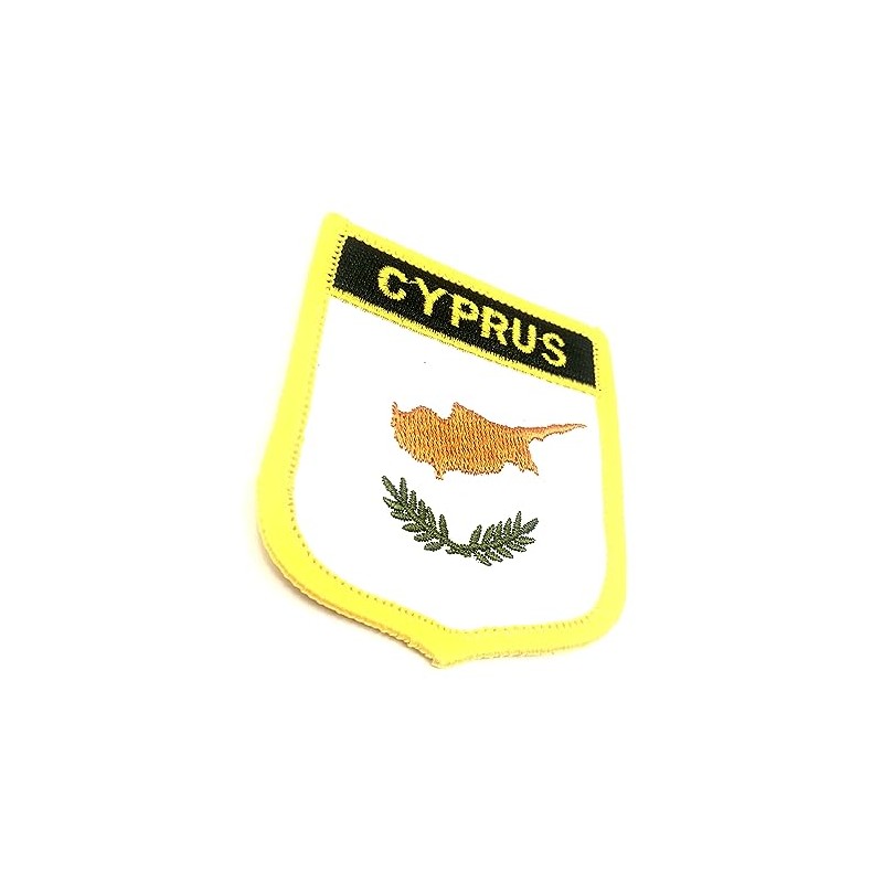 Cyprus Flag Embroidered Iron On Patch 1 Piece