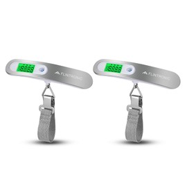 Flintronic Digital Luggage Scale, Portable Hanging Scale, LCD Display with Hook, 50 kg/110 lb, Portable Hanging Scale with Tare Function and Backlight for Travel, Kitchen Update