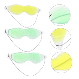 LALAFINA Ice Eye Masks 3 Pack for Dark Circle Reduction Natural Migraine Therapy Hot Cold Therapy Comfortable Sleep Mask Random