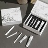 5-piece bell metal set silver nano nail clippers BN-504