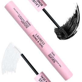 Lash Bond and Seal Eyelash Glue Lash Glue Waterproof Lash Cluster Glue LAUBESS Eyelash Bond and Seal Long Lasting 10ml