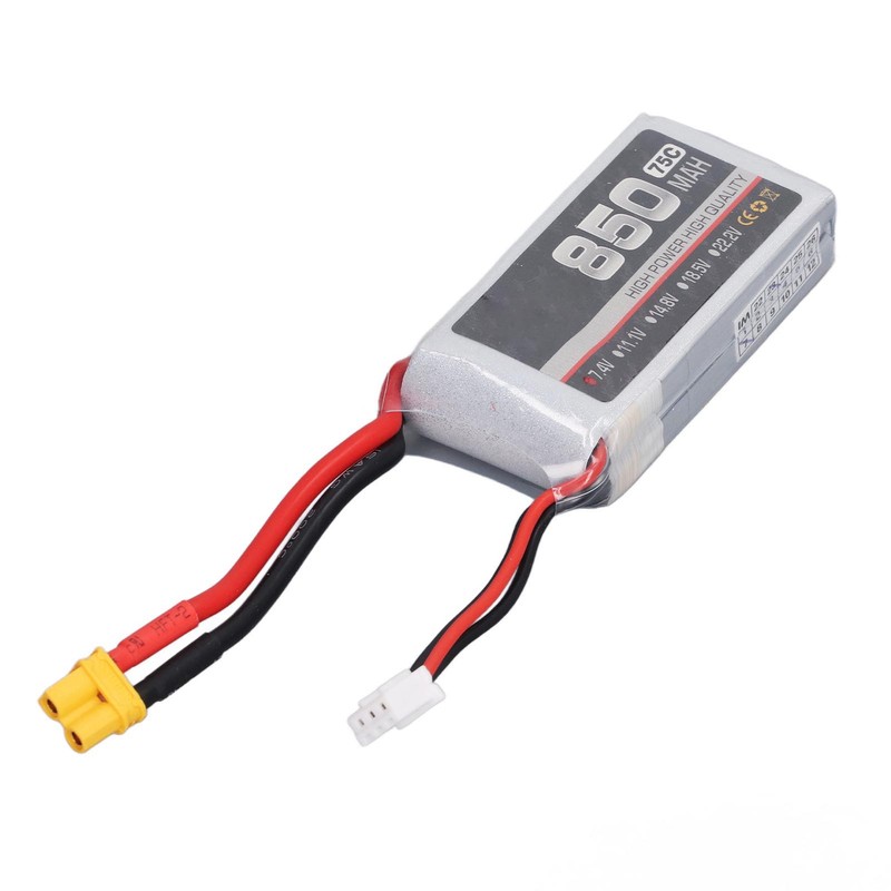 850mAh 75C High Rate Lipo Batteries Li Ion Battery Pack