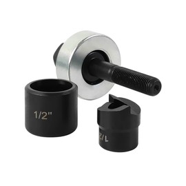 AMZCNC 1/2" Conduit Hole Size Knockout Punch Unit with Manual Draw Stud – (0.86" – Actual Hole Size)