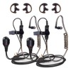 Acoustic Tube Earpiece with Mic for Motorola Walkie Talkies, Surveillance