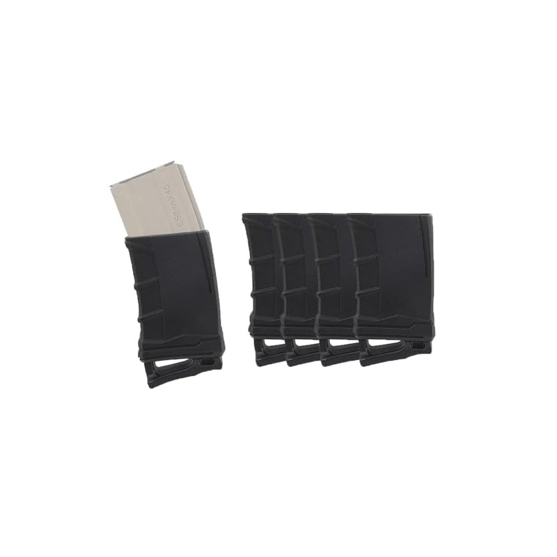 4-Pack Magazine Speed Loader, Quick Draw Rubber Assist Puller Holster
