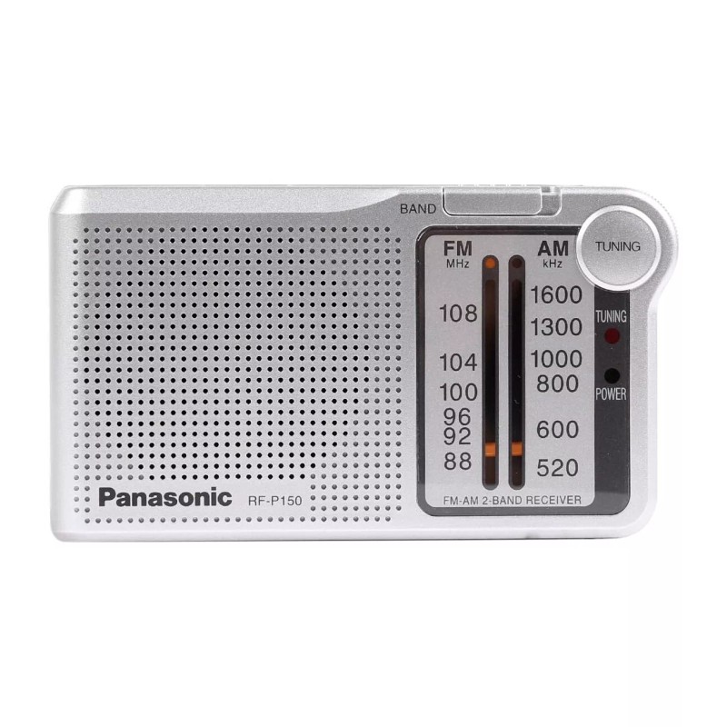 Panasonic New Panasonic RF-P150D (Silver) AM FM Pocket Radio Portable