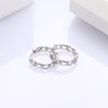Milacolato 925 Sterling Silver Small Hoop Earrings 18K White Gold