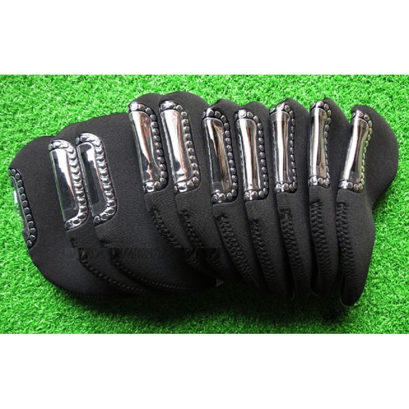 Golf Iron Head Cover Count Visible Window with Soft Material