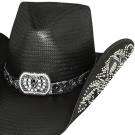 Bullhide Hats Cowboy Hat Cowgirls Fantasy Sizes S - XL, black