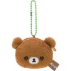 San-X Rilakkuma CK69204 Mini Plush Coin Case, Chai Bear H3.3