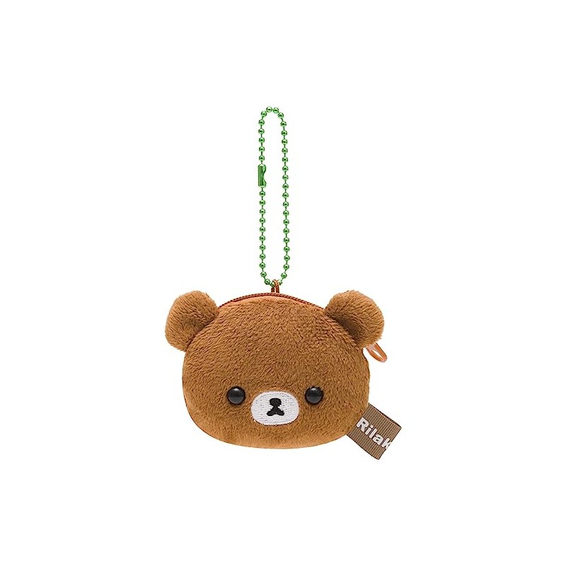 San-X Rilakkuma CK69204 Mini Plush Coin Case, Chai Bear H3.3